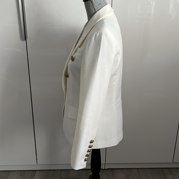 Women’s Classic Tailored Double Breast Blazer Gold Button - Picture 2 of 13